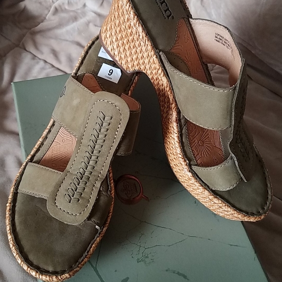 Born Shoes - Born Minka green cactus heels  9